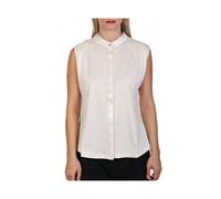 Hugo, Femme, Tops, Blanc, Taille: 42 FR Haut sans manches à col montant