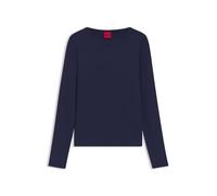 HUGO Femmes Dasiia Haut en Jersey Stretch à Logo imprimé revisité