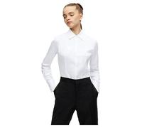 HUGO Femmes The Fitted Shirt Chemisier Slim Fit en Popeline Facile à Repasser