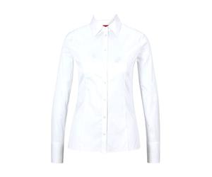 HUGO Femmes The Fitted Shirt Chemisier Slim Fit en Popeline Facile à Repasser