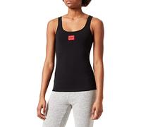 HUGO Femmes Vest Red Label Débardeur en Coton Stretch avec étiquette logotée Rouge