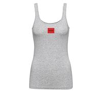 HUGO Femmes Vest Red Label Débardeur en Jersey de Coton Stretch avec Patch Logo Rouge