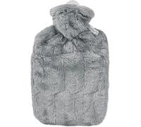 HUGO FROSCH 0570 Bouillotte Klassik Soft, imitation fourrure animale, 1,80 l, gris