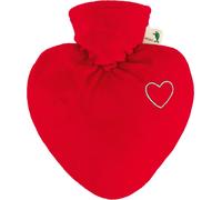 HUGO FROSCH 206 bouillotte coeur velours, rouge