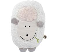 HUGO FROSCH bouillotte en agneau avec housse velcro, 0,8 litre, blanc