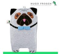 Hugo Frosch Bouteille À Eau Chaude En Tissu Mops Beige | Fabriquée En Allemagne