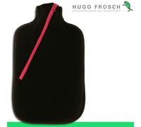 Hugo Frosch Öko-wärmflasche Classic Comfort Softshell Schwarz Made en Allemagne