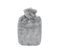 Hugo Frosch Unisex Classic Faux Fur Cover and Inner Lining Hot Water Bottle, Grey, One Size