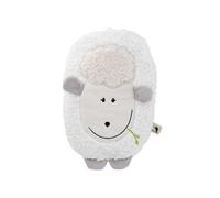 Hugo Frosch Wärmflasche Lamm Flauschbezug m. Klettverschluss 0,8l weiß