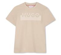 Hugo G00433 Short Sleeve T-shirt Beige 10 Years Garçons,Filles