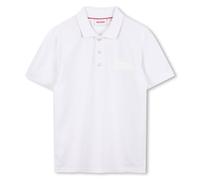 HUGO G00443 Polo pour garçon, Blanc, 4 Ans