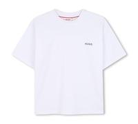 HUGO T-shirt enfant en coton G00444 - motif boxe au dos - Blanc