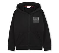 HUGO Sweat à capuche zippé en polaire avec logo revisité pour enfant - Style G00454/09B06A, G00454 Noir 126