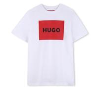 HUGO G00572 T-Shirt pour garçon, Blanc, 16 Ans