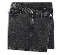 HUGO Jupe en denim noir avec taille asymétrique - Style Galaxy_1_B, 50559270 Noir L