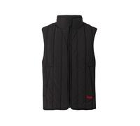 HUGO Gilet à matelassage vertical avec détail de logo - Style Breno2611, 50552653 Noir M