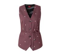 HUGO Gilet de costume 'Autana' rouge / blanc, Taille 34