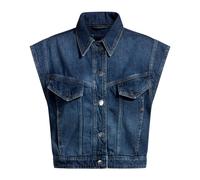 Hugo - Gilet Denim Sans Manches Indigo Bleu - Femme - Vestes - Bleu - Taille: 42 FR