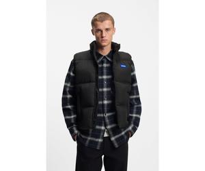 HUGO Gilet déperlant avec étiquette logo - Style Bodolino2541, 50546648 Noir XS