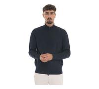 Hugo - Gilet en Laine avec Fermeture Éclair - Homme - Pulls - Bleu - Taille: M