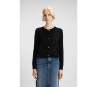 HUGO Gilet en maille avec boutons dorés effet nœud - Style Sira, 50548248 Noir M