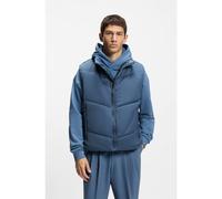 HUGO Gilet imperméable avec logo ton sur ton - Style Berolino2611, 50556381 Bleu L