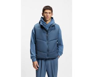 HUGO Gilet imperméable avec logo ton sur ton - Style Berolino2611, 50556381 Bleu XS