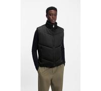 HUGO Gilet imperméable avec logo ton sur ton - Style Berolino2611, 50556381 Noir XS