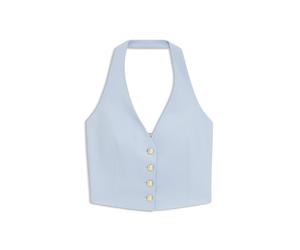 HUGO Gilet Slim Fit avec dos nu - Style Anuna, 50558155 bleu clair 44