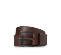 HUGO Ceinture en cuir italien avec passant à logo estampé - Style Gionio_Sz40, 50385358 Marron foncé 105