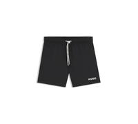 HUGO Maillot de bain Haiti – séchage rapide, logo imprimé – Noir XL Homme