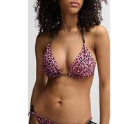 HUGO Haut de bikini à motif avec liens logotés - Style PURE_TRIANGLE, 50540671 Fantaisie XL