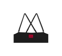 HUGO Haut de bikini bandeau avec étiquette logotée - Style RED LABEL BANDEAU, 50545483 Noir M