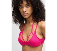 HUGO Haut de bikini dos nu bicolore effet superposé - Style DUO LAYER TRIANGLE, 50540304 Rose L