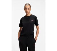 HUGO Haut de pyjama Relaxed en coton extensible - Style HUGO ID T-SHIRT, 50555634 Noir M