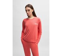 HUGO Haut de pyjama Relaxed en jersey stretch à logo imprimé - Style UNITE_LS-SHIRT, 50490706 Corail M