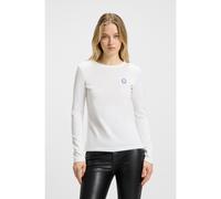 HUGO Haut en jersey de coton avec badge logoté Happy HUGO - Style Daliria_B, 50520316 Blanc M