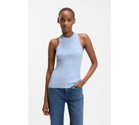 HUGO Haut sans manches à dos nageur en crêpe côtelé - Style Sarepla, 50539890 bleu clair XS