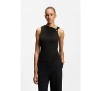 HUGO Haut sans manches avec détail boucle logo - Style Dastasy, 50555782 Noir XL