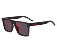 Hugo Lunettes de soleil Homme HG 1069/S Plastique noir/rouge miroir Taille 57