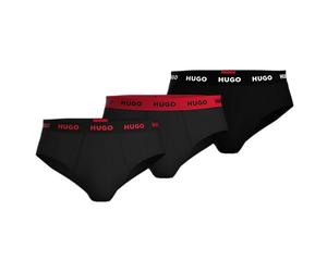 Hugo Hipbrief 10268005 Lot de 3 Slips pour Homme, Noir 005, L