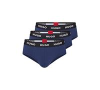 HUGO HIPBRIEF TRIPLETPACK Slip, Navy410, XS (Lot de 3) Homme