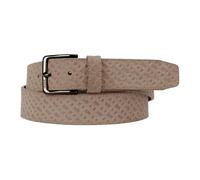 Hugo, Homme, Accessoires, Beige, Taille: 115 CM Ceinture en Daim Monogramme Beige Ronnie-Bmono-Sd