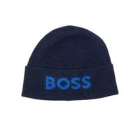 Hugo, Homme, Accessoires, Bleu, Taille: ONE Size The Boss Print Pattern Wool Blend Cap