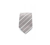 Hugo, Homme, Accessoires, Gris, Taille: ONE Size Cravate à rayures diagonales en mélange de soie