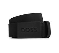 Hugo, Homme, Accessoires, Noir, Taille: 95 CM Icon Logo Buckle Belt