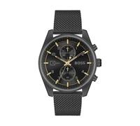 Hugo, Homme, Accessoires, Noir, Taille: ONE Size Montre habillée en acier inoxydable