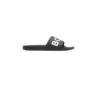 Hugo, Homme, Chaussures, Noir, Taille: 42 EU Logo Tongs