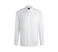 Hugo, Homme, Chemises, Blanc, Taille: M Chemise Blanche Col Kent Coupe Décontractée