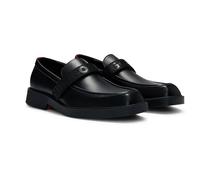 HUGO Homme Iker_mocc_al Moccasin, Noir 1, 46 EU